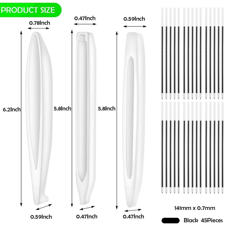 3Pcs Pen Resin Mold, Epoxy Resin Molds with 45Pcs Ink