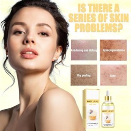 Guegine Body Juice Oil Vanilla Cream,Natural Perfume Moisturising Massage Oil,100% Pure Vegan Handcrafted Body Oils,Body Juice Oils, BodyOil for Women 120ml