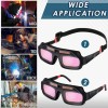 Tellegloww Solar Auto-Darkening Welding Glasses Set w Replacement Lenses for