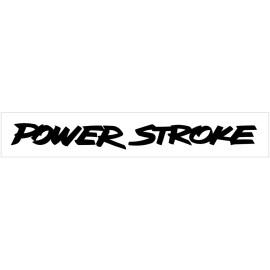 Long Powerstroke 24" Long Diesel Letter Decal Sticker Windshield White