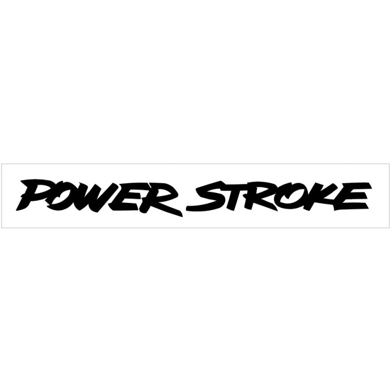 Long Powerstroke 24" Long Diesel Letter Decal Sticker Windshield White