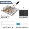 Grill Basket Fish Roaster BBQ Grill Basket Grill Grid: Nizirioo