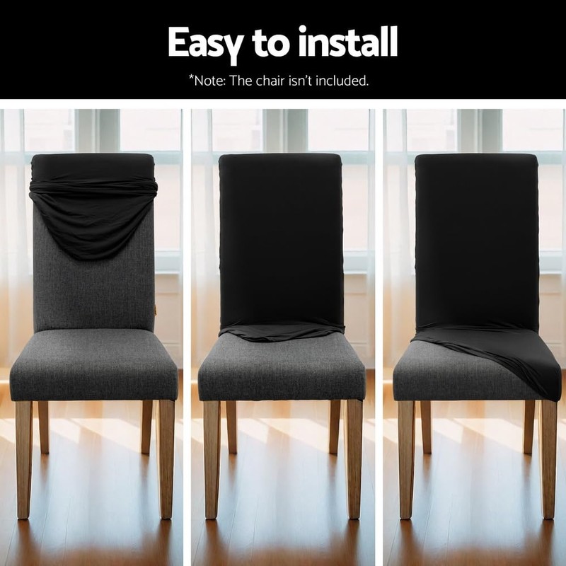 Artiss Dining Chair Covers 4X Slipcovers Spandex Stretch Banquet Wedding