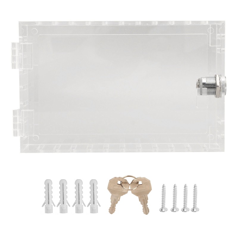 Thermostat Lock Box Universal Large Transparent Thermostat Protective Guard for
