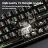 GMKWTL XVX Clear Keycaps, Transparent Keyboard Keycaps, Black Crystal Keycap