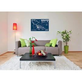 Aquarius 24-1272 Star Trek Enterprise Blueprint Poster, 24 by 36-Inch
