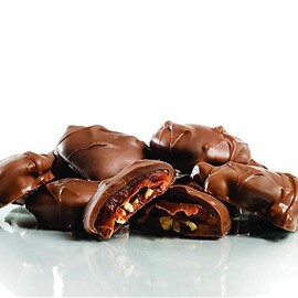 Milk Chocolate Pecan Caramel Clusters 32 oz (2LB) - Insulated Cool Packs