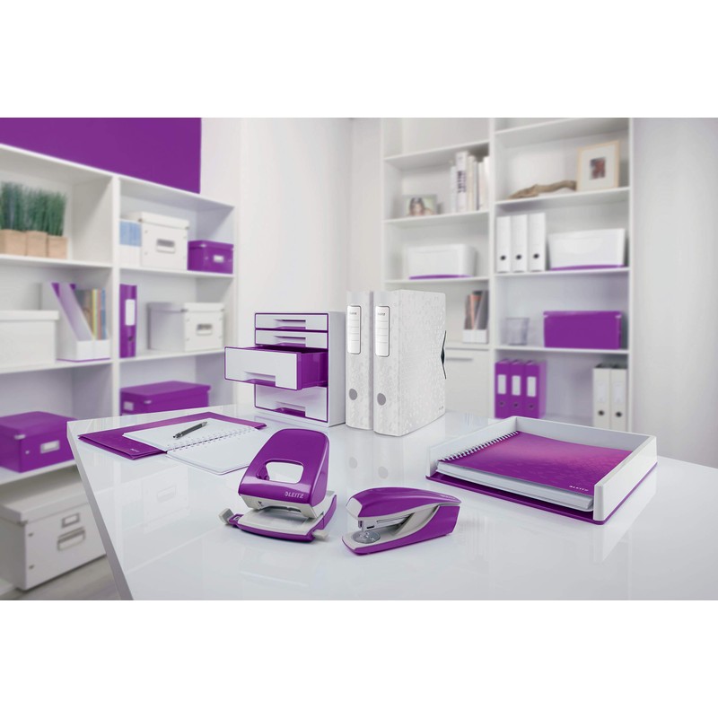 Leitz WOW College Pad in A4 Format, Purple A5