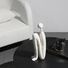 Decorative Bookends for Shelves，Bookends for Heavy Books Resinous Thinker Statue,Book