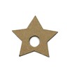 Cuentas Estrella Madera Makrama 4cm 20pz