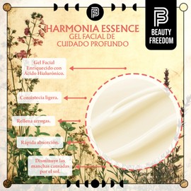Beauty Freedom Crema Facial 60ml Harmonia Essence | Ácido Hialurónico, Centella Asiática, Caléndula | Hidratación Profunda | Piel Sensible | Botánico Natural | Rellenador Arrugas