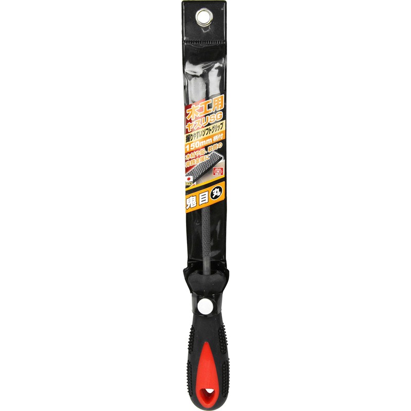 SK11 Woodworking File Soft Grip Onime, Round, 5.9 inches (150
