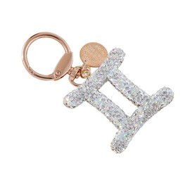 MMIUAEG Rhinestone Zodiac Sign Horoscope Keychain for Women Charms Creative Crystal Key Ring 12 Constellation Astrology Birthday Jewelry Tote Bag Accessories Christmas Gift-3