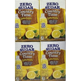 DOGNNAK Country Time Lemonade Sugar Free Drink Mix 4 Pack 24 Servings Gluten Free