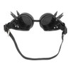 ABS Industrial Vintage Spiked Steampunk Unique Goggles Cycling Glasses Double