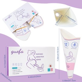 guofa Urinella for Women - Einwegurinal, tragbare Pinkelhilfe für Frauen für unterwegs, Reisen, Schwangerschaft, Camping, Flugzeuge, Staus (50PCS)
