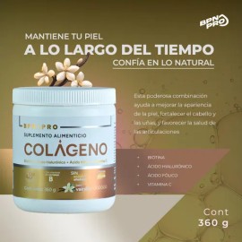 Colágeno Hidrolizado en Polvo con Ácido Hialurónico y Ácido Fólico – Sabor Vainilla | Piel, Cabello, Uñas y Articulaciones