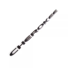 Mopar 1pc Jeep Cherokee Gray Front Door Emblem Badge Nameplate Mopar OEM