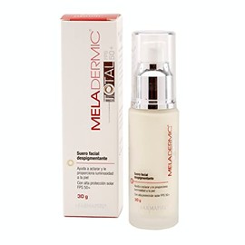 Meladermic Día I Suero despigmentante con Protector Solar +50 I Serum Antimanchas | 30g | Unifica el tonoI Previene las Manchas y Pecas | Hidratación Profunda | Testado Dermatológicamente