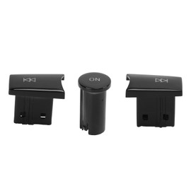 3Pcs set Radio Volume Adjust Control Button Knob Replacement for MercedesBenz C Class 20072009(Piano Black )