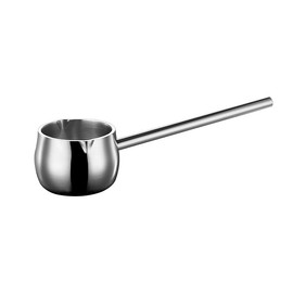 IMEEA Mini Butter Warmer Pot, 10oz/300ml Extra Small Milk Warmer, Small Saucepan with Long Handle, SUS304 Tri-Ply Stainless Steel