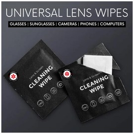 Lens Wipes for Eyeglasses 400 Count | Pre-Moistened, Individually Wrapped Lens Cleaner Wipes for Eye Glasses, Phone Screens, Camera Lens | Less Alcohol, Streak Free, Anti-Fog Eyeglass Cleaning Wipes