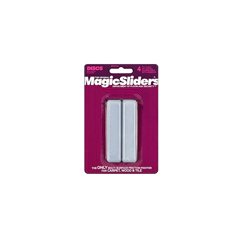 Magic Slider Rectangular Self-Stick Furniture Sliders 15/16" x 4", Heavy