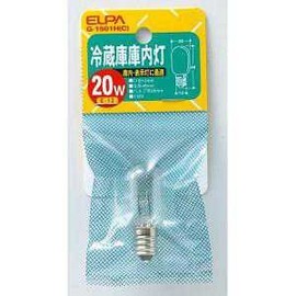 エルパ (ELPA) 冷蔵庫庫内灯 電球 照明 E12 110V 20W クリア G-1501H(C)