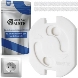 Child Safety Sockets, 10/20 Pack with Twist Mechanism for German Sockets, Socket Protection for Plugging, Baby Safety Socket, Child Safety for Sockets