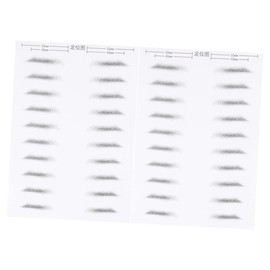 WOONEKY Men's Eyebrow Makeup Tool 20 Pairs Waterproof Stickers Realistic Simulation No More Sparse Brows
