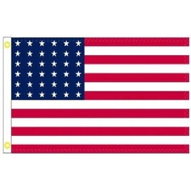 3X5 USA 1865-1867 UNION 36 STARS FLAG BANNER 100D W/GROMMETS