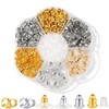 7 Styles 500PCS Earring Backs Replacements, Hypoallergenic Silicone Metal Plastic