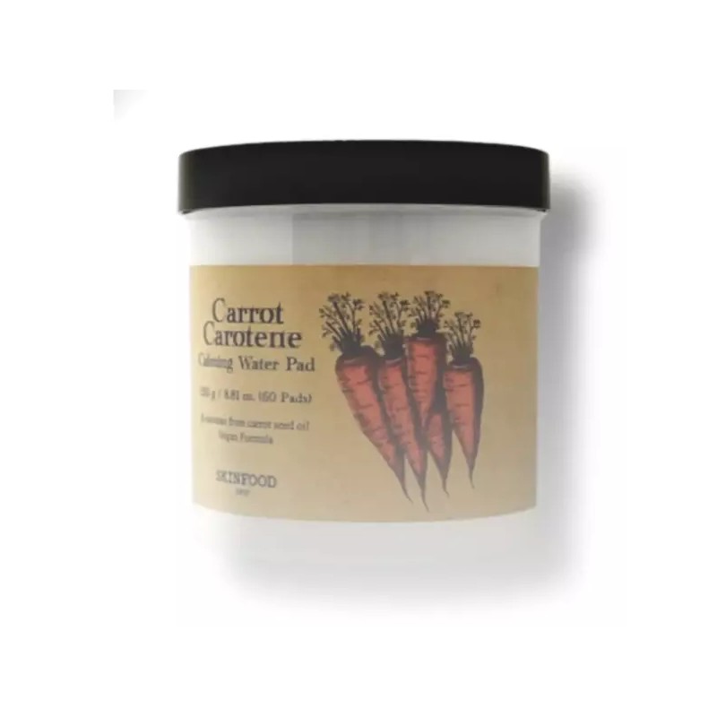 Skin Food 캐롯 카로틴 카밍 워터 패드 60매 Carrot Carotene