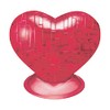 Crystal Puzzle | 3D Herz Rot | Transparentes Design |