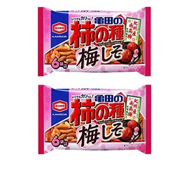 Kameda Seika "Kameda Persimmon Seeds Plum Perilla" 6 Bags 6.3 oz (182 g) x 2 Bags