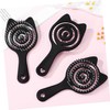 Ipetboom 3pcs Cat Ear Massage Comb Detangler Vent Hair Brushes