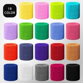 Towel Wristband for Sports & Fitness Sweatband Purple 4ea