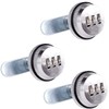 Spotact Combination Cam Lock Security Locks One Chrome Zinc Alloy