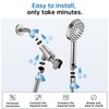 G-Promise Solid Metal Brushed Nickel Handheld Shower Head With Extra