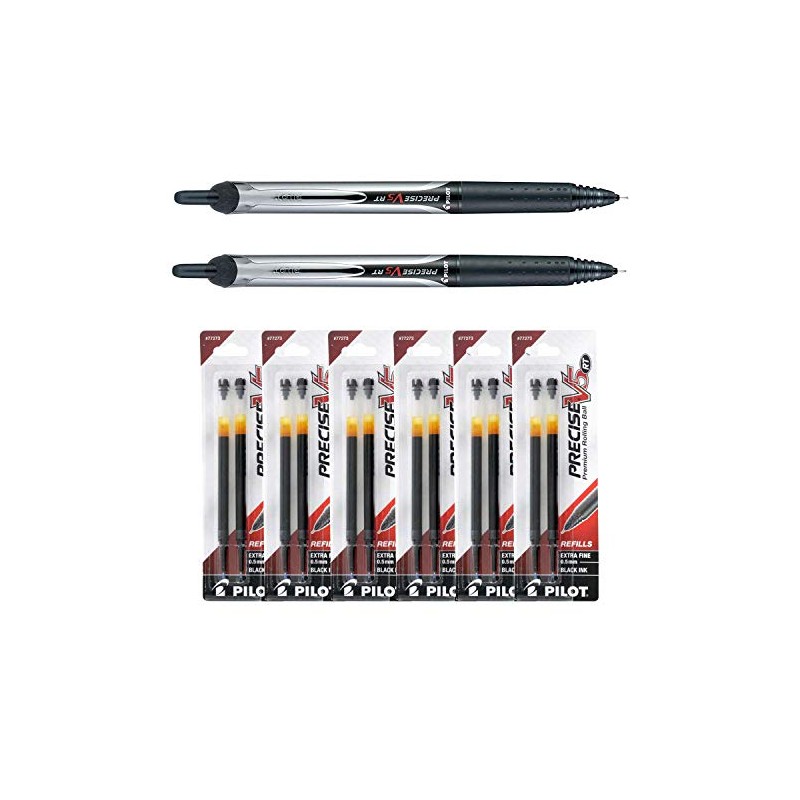 Pilot Precise V5 Rt, 2 Pens 26062 with 6 Packs