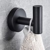 Marmolux Acc Towel Hook Black Bathroom Single Coat Robe Hooks