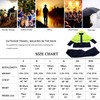 HANMENGXUAN Portable Rain Suit Waterproof Lightweight Rain Gear Raincoat Jacket