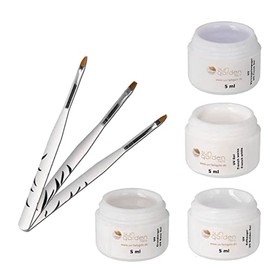 UV Classic Gel Kit -Test Kit - 4 x 5 ml - incl. Brush Set