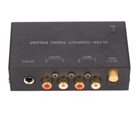 Phono Turntable Preamp Preamp Phono Metal Pp400 Phono Turntable Preamp Stereo Input Output Record Player Amplifier with Independent Knob Control 100‑240V Phono Preamp (US Plug)