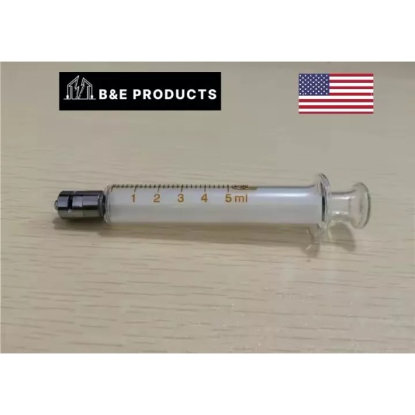 Unbranded Glass Syringe 5ml Luer Lock With Metal Needle Special
