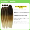 Marrone Bionda Treccia Capelli Pre Stretched Knotless Boho Treccia Capelli