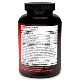 Divine Bounty Digestive Enzymes with Probiotics & Prebiotics with Lipase, Amylase, Bromelain - Support a Healthy Digestive Tract for Men and Women – 90 Vegetarian Capsules