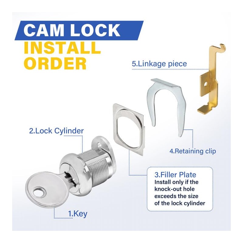 F24/F28 Filing Cabinet Lock Kit for Hon File Cabinet -