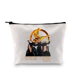 H Games Series Gift Cosmetic Makeup Bag Hunger Movie Inspired Lovers Gift Zipper Pouch (Cotton, was On Fire 1UK)