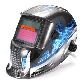 Automatic Welding Helmet, Nullnet Fully Automatic Welding Helmets Automatic Darkening Solar Welding Mask Large Field of View for Applications for Welding Work in Construction Industry